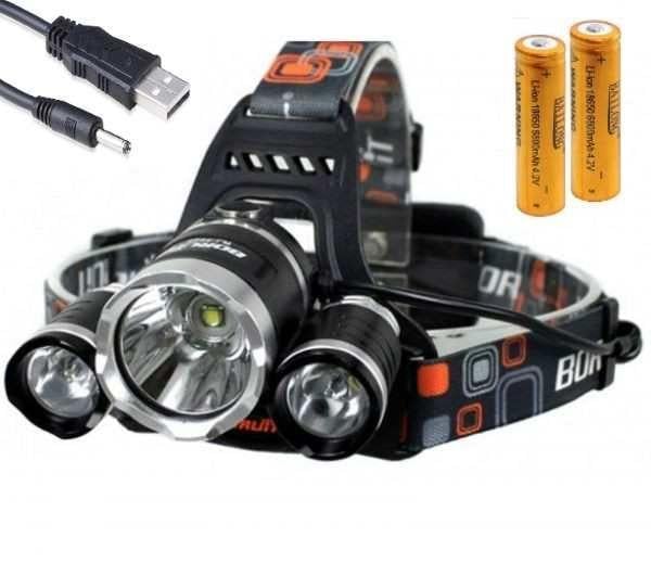 Фонарь налобный Lantern RJ-3000 3 диоды (2963)