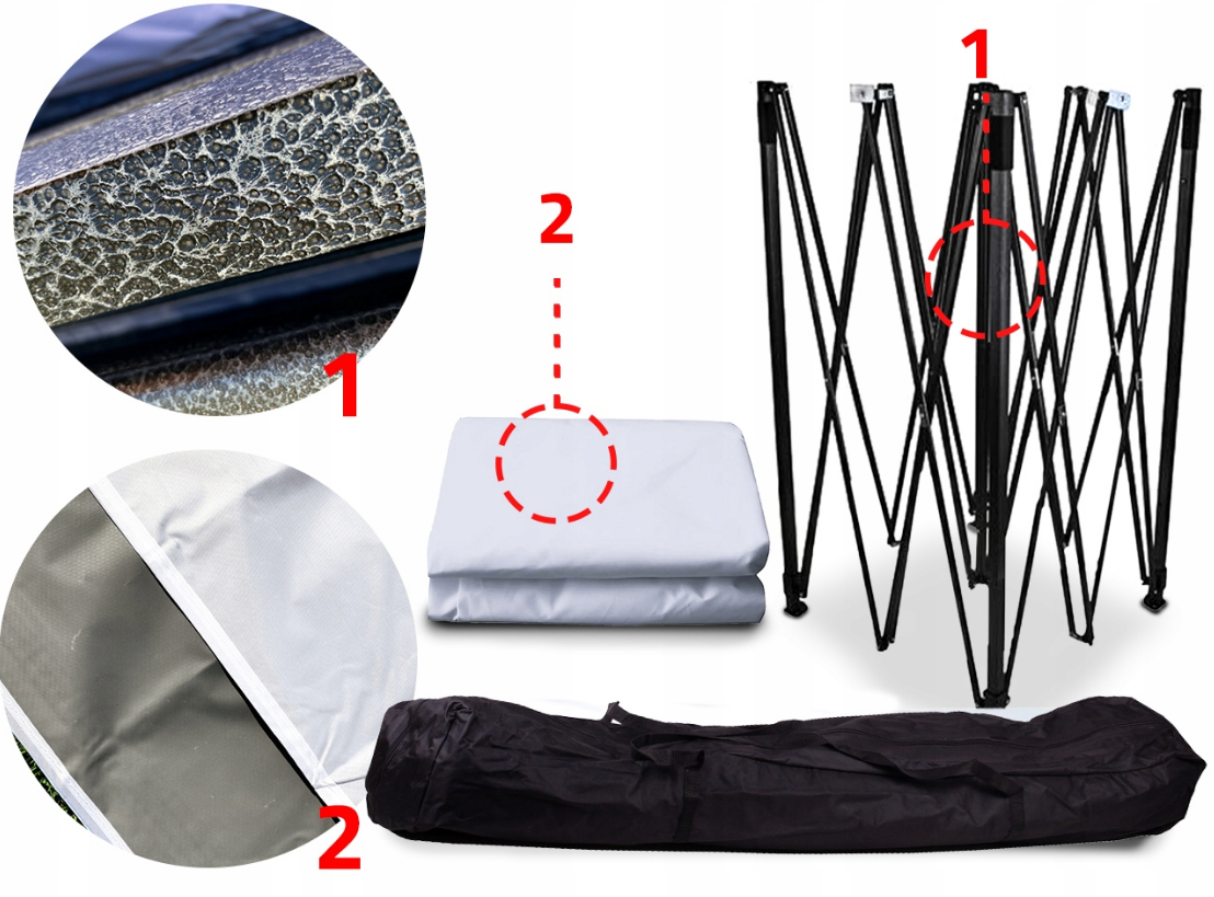 Павильон садовый Maltec 3 стены 3х3 м Светло-серый (2166911958) - фото 4 Павильон садовый Maltec 3 стены 3х3 м Светло-серый (2166911958) - фото 4