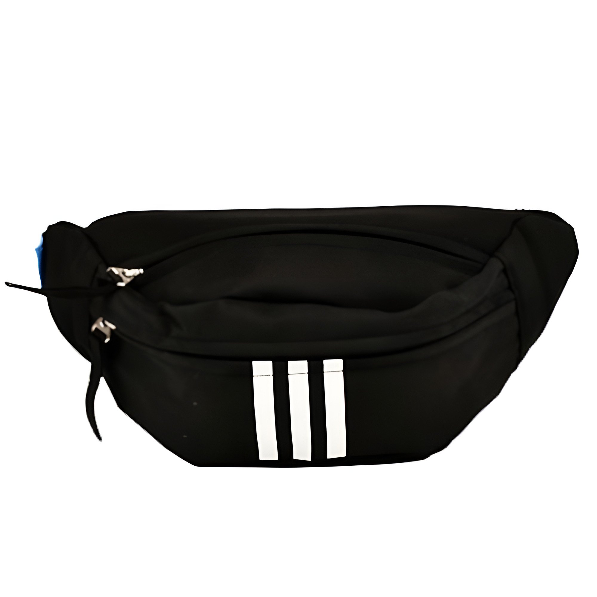 Поясна сумка Stenson R98873 34х13х2,5 см 2 відділення та 1 кишеня на блискавці Чорний/Білий (6e7bbfc4)