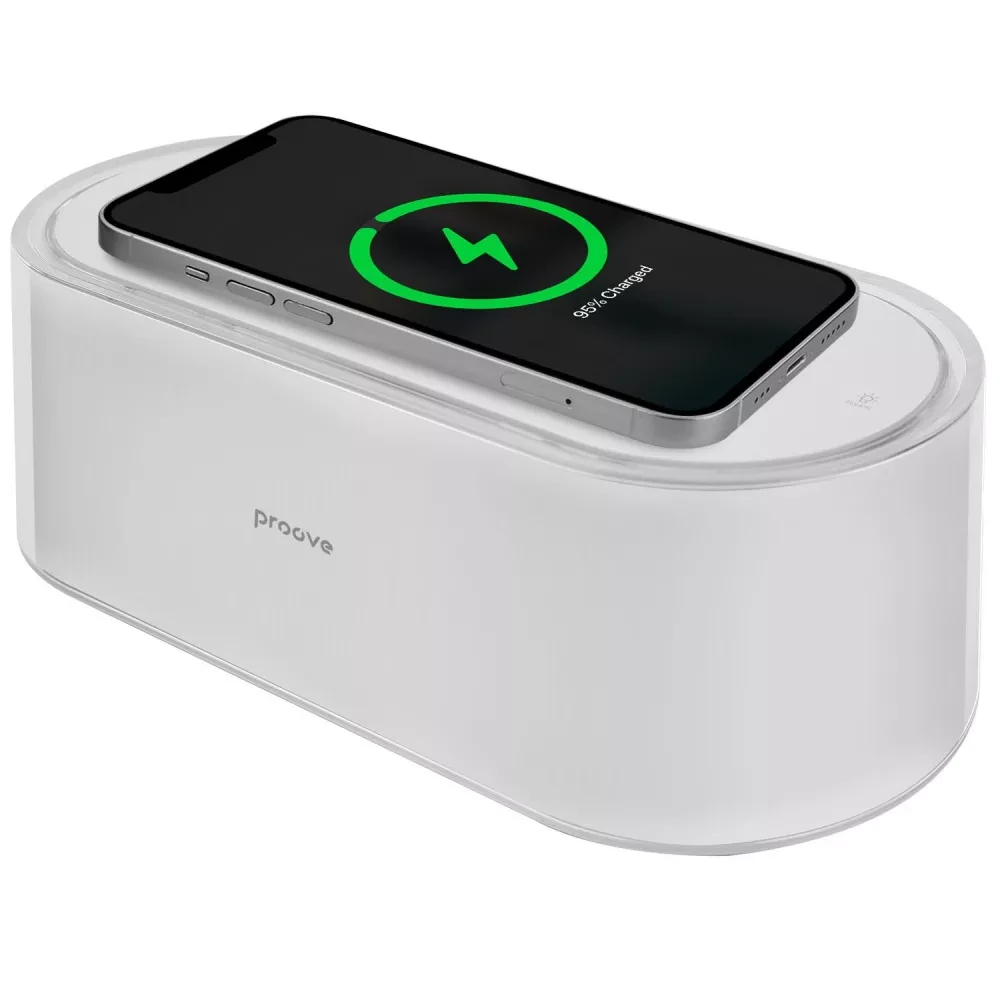 Нічник з бездротовою зарядкою Proove Multicolor Glow 1200 mAh 15W для Android/Samsung/Apple/iPhone - фото 4 Нічник з бездротовою зарядкою Proove Multicolor Glow 1200 mAh 15W для Android/Samsung/Apple/iPhone - фото 4