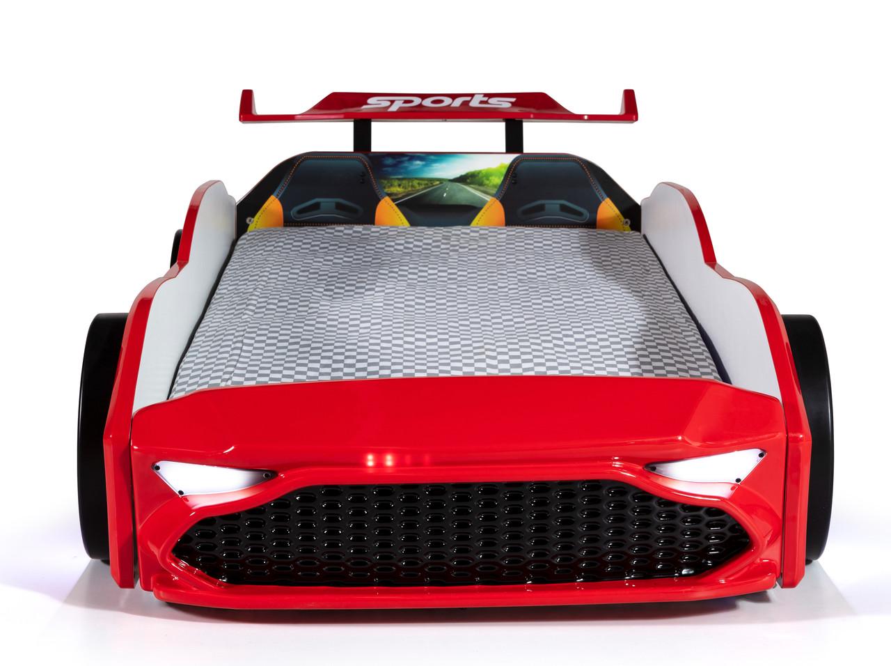 Кровать-машина Форсаж Красный (1664971944) - фото 3 Кровать-машина Форсаж Красный (1664971944) - фото 3