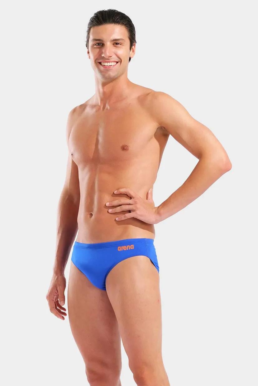 Плавки чоловічі Arena TEAM SWIM BRIEFS SOLID р. 90 Синій/Помаранчевий (004773-803 90)