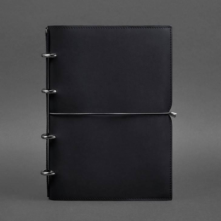 Блокнот кожаный А4 на кольцах Софт-бук 9.0 в мягкой обложке Краст Синий (A-027501) - фото 5 Блокнот кожаный А4 на кольцах Софт-бук 9.0 в мягкой обложке Краст Синий (A-027501) - фото 5