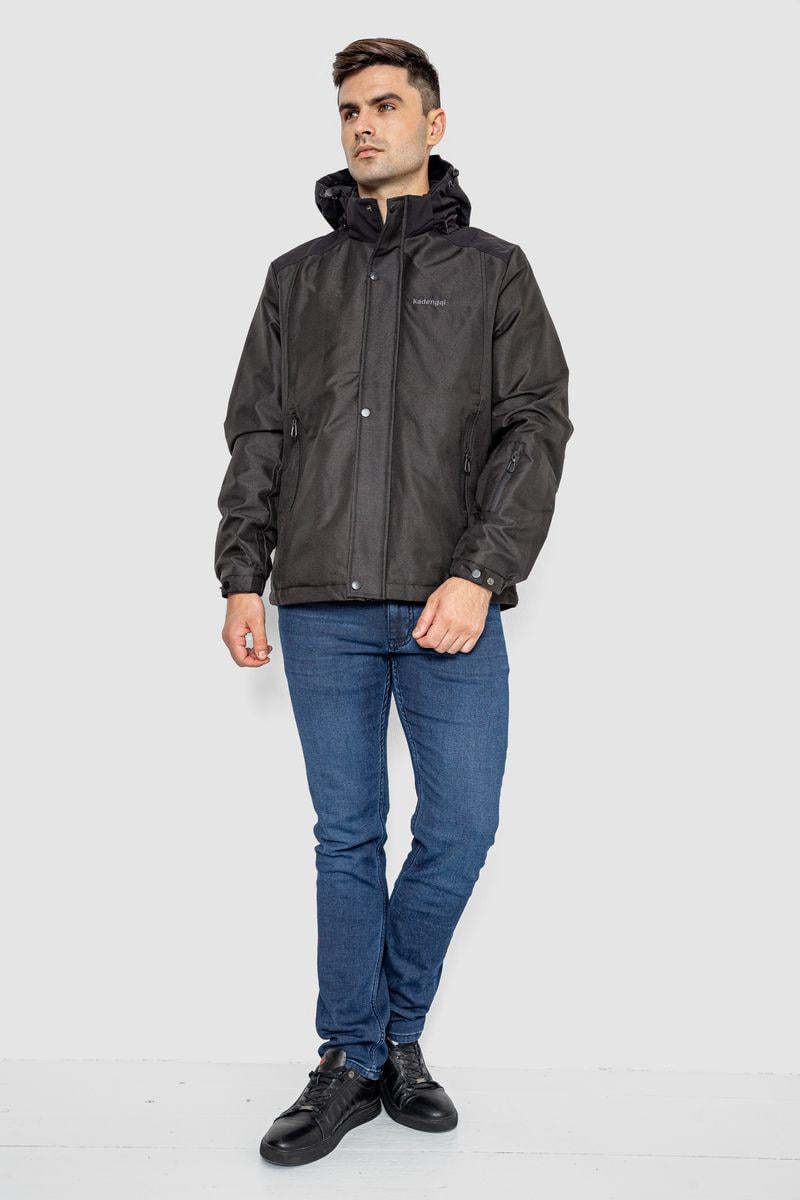 Куртка чоловіча Agerдемісезонна з капюшоном M Чорний (214R22015) - фото 2