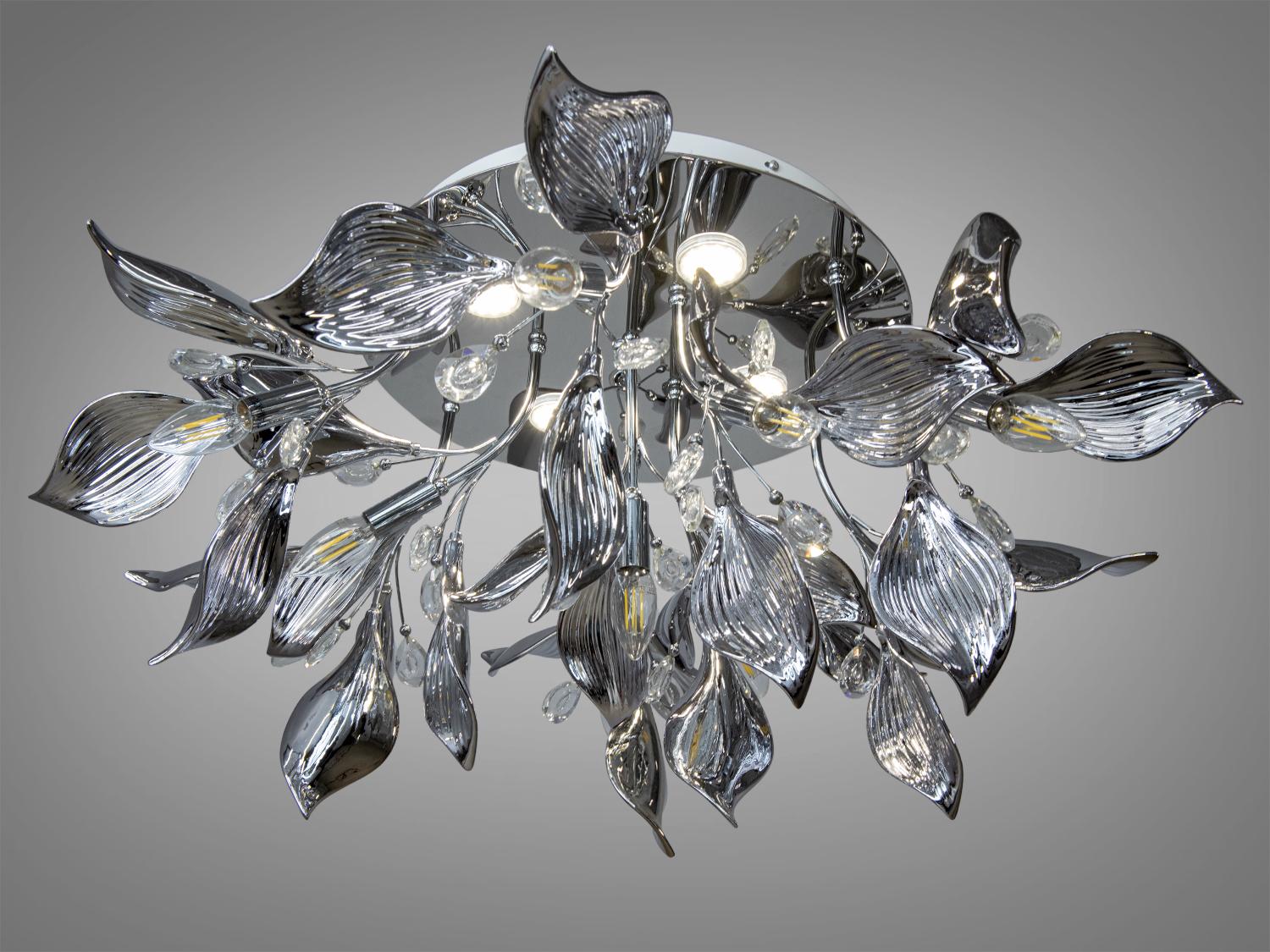 Люстра Loft на 10 ламп (7229-10/4c hr) - фото 2