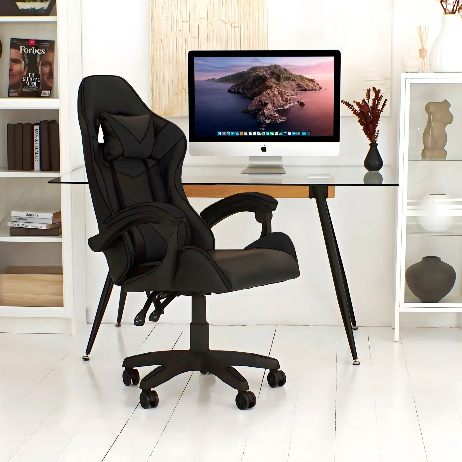 Кресло геймерское с подушкой 4Points Vecotti GT до 135 кг Черный - фото 9