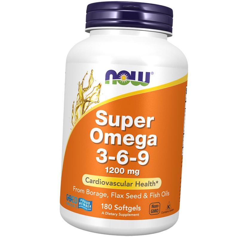 Омега Now Foods Super 3-6-9 180 гел. капс. (67128023)