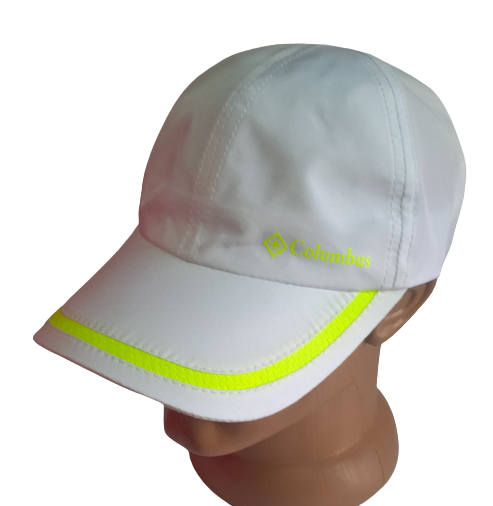 Бейсболка шестиклінка Ellipse з плащової тканини р. 58 Білий/Лимон (6.18.6/1/1/58WL)