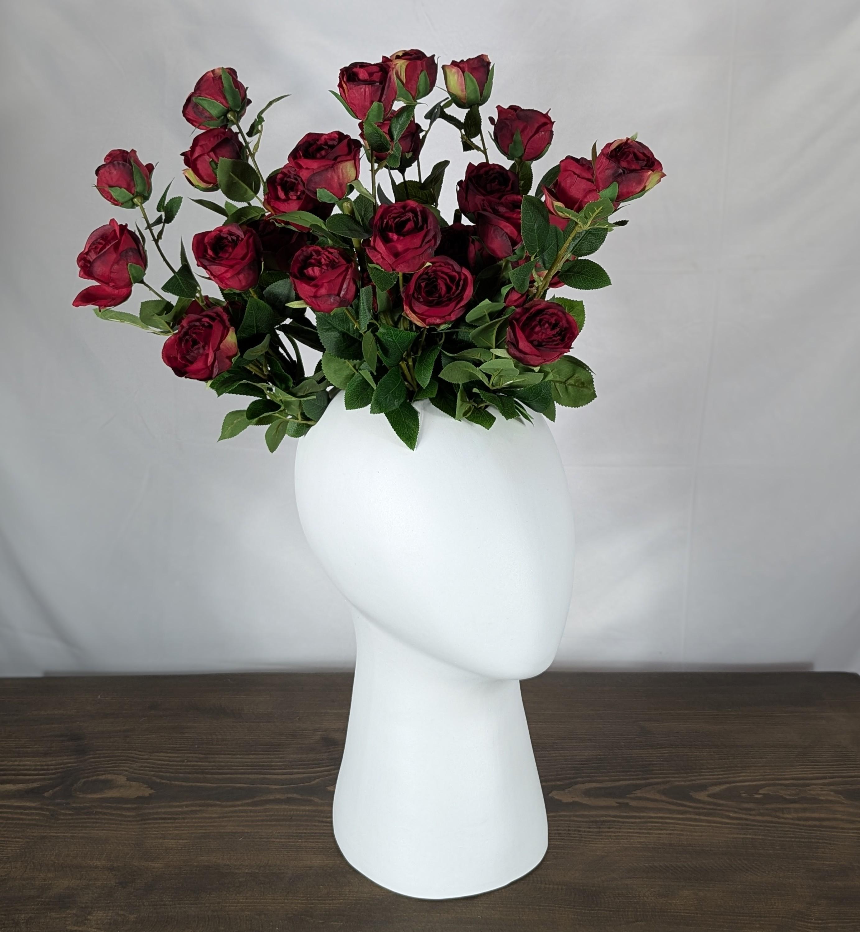 Ваза Nana ceramics Безликая 43 см Белый