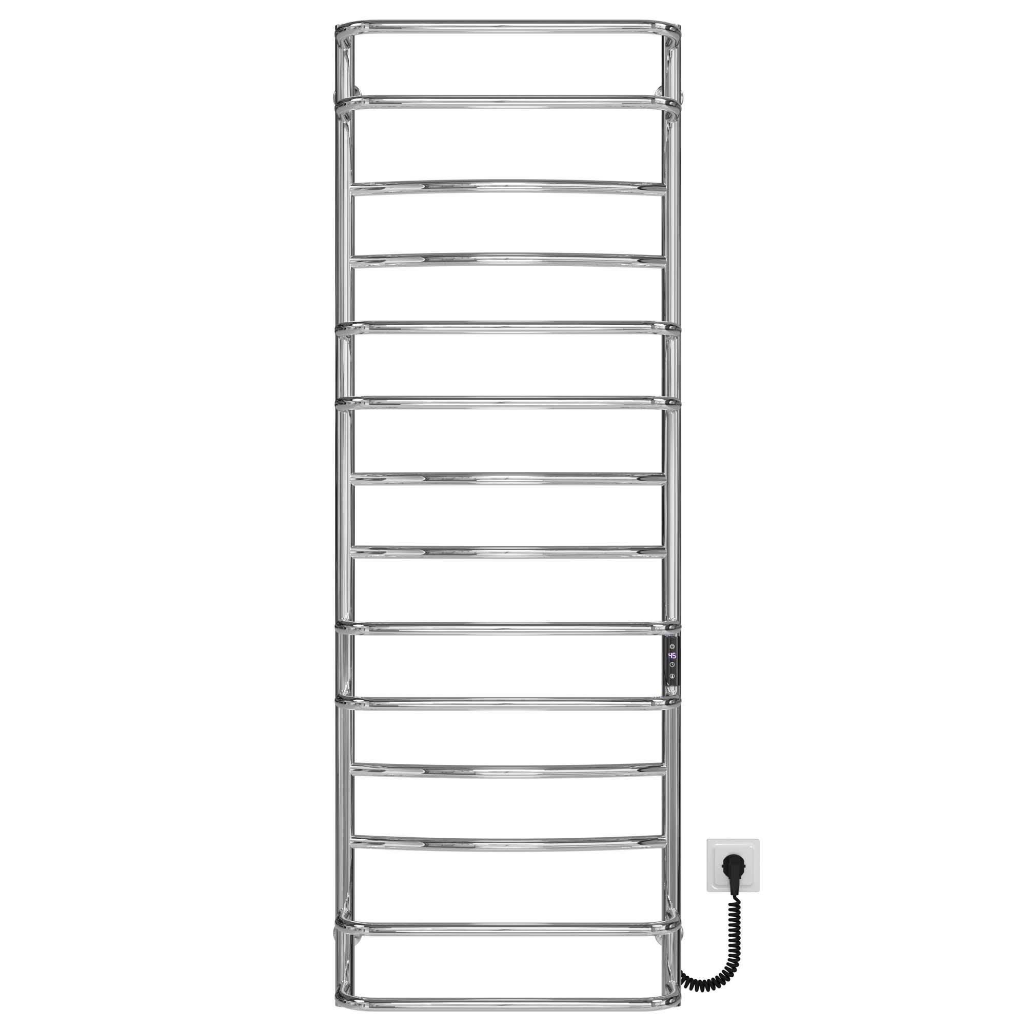 Полотенцесушитель электрический Deffi Аквамикс П14 JD03 правое подключение нержавеющая сталь 500х1500 мм Хром (C.AM.150.50.14.E.C.R.1)