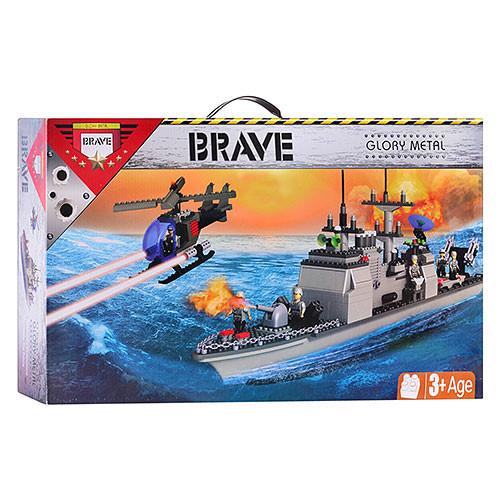 Конструктор для дітей Військовий корабель 40601 4 шт. Різнокольоровий (147-132-ODR028034)