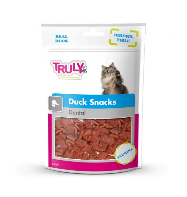 Ласощі для котів Duck Snacks Dental-для підтримання здоров'я зубів з качкою 50 г