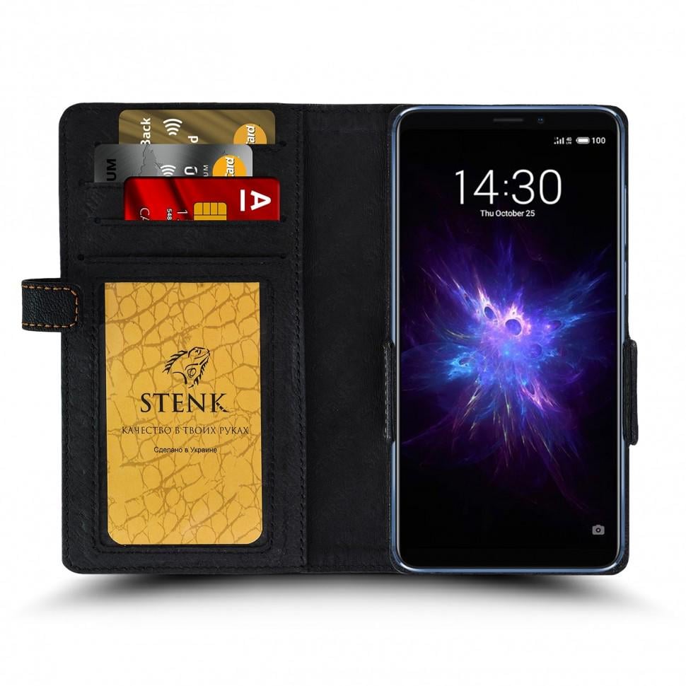 Чехол книжка Stenk Wallet для Meizu X8 Черный (62346)