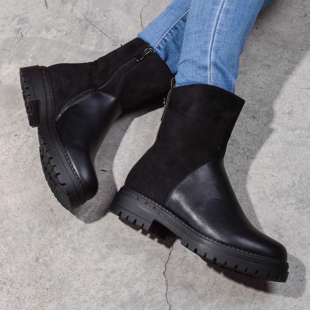 Ботинки женские зимние со вставками 323210 р. 38 24 см