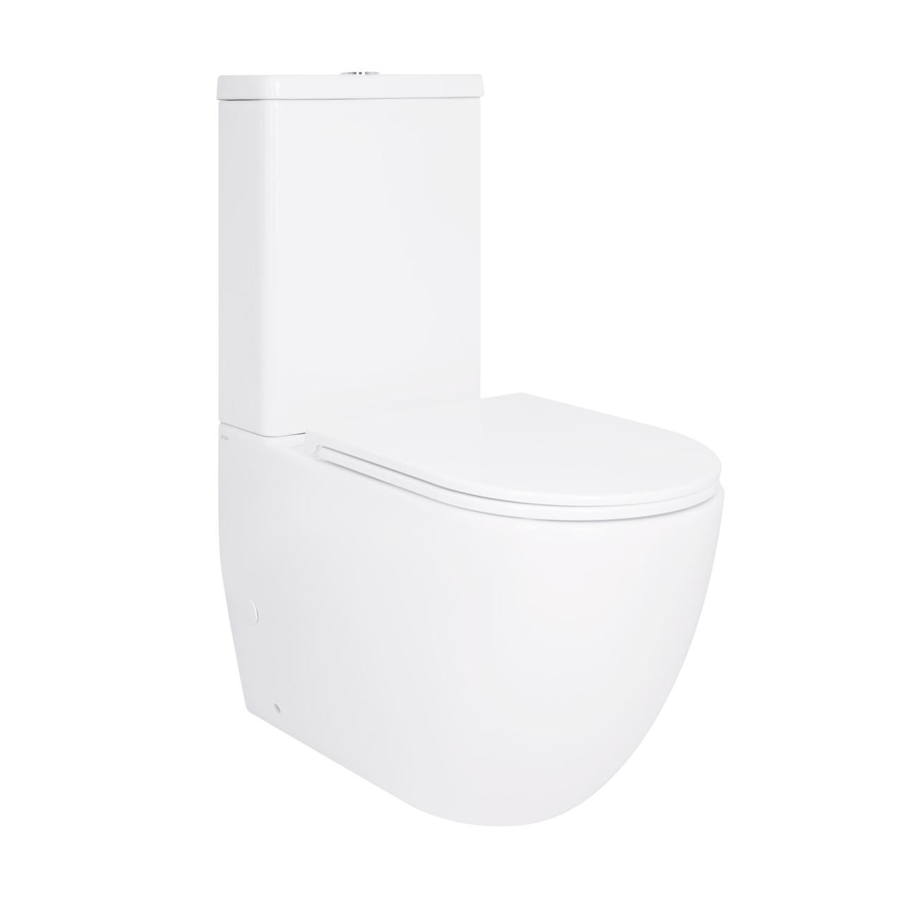 Унітаз-компакт Qtap Robin Ultra Quiet безобідковий з сидінням Soft-close QT13226089AW