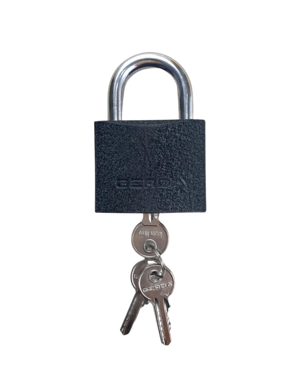 Замок навесной колодка Gerda KZZS 60 мм 3 ключа (250047)