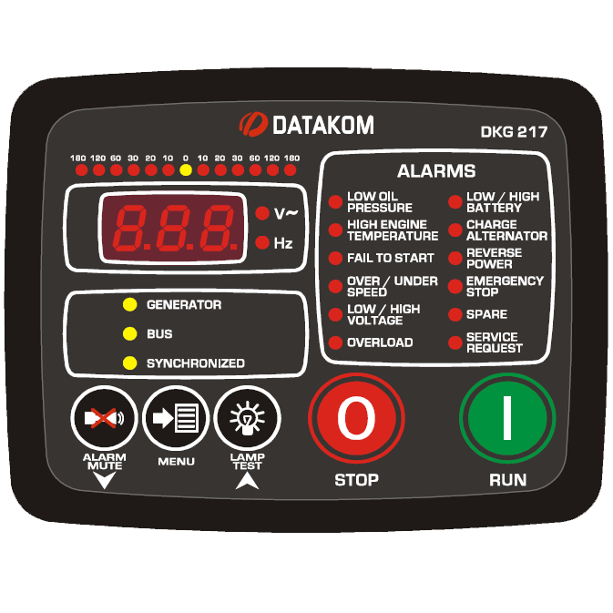 Контроллер управления генератором DATAKOM DKG-217 с синхроскопом