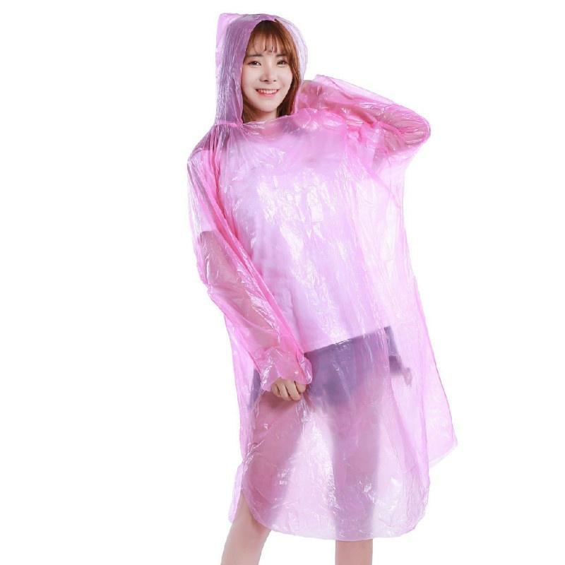 Плащ-дождевик одноразовый Pink (30217) Плащ-дождевик одноразовый Pink (30217)