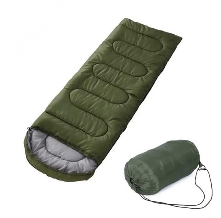 Спальний мішок тактичний з USB-підігрівом 215x65 см до -30°C водостійкий Зелений (645641541)