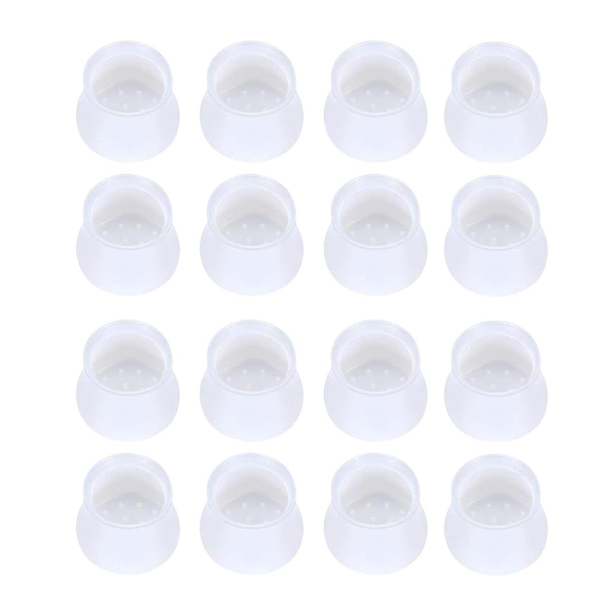 Чохли ChairTips силіконові на ніжки стільців та столу 16 шт. Прозорий (231)