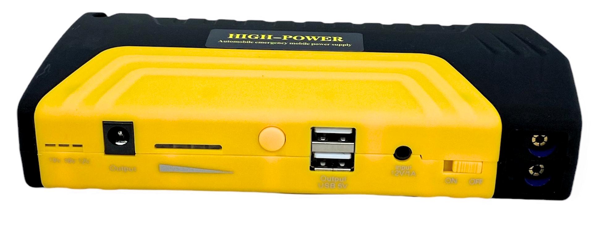 Пускозарядное устройство для авто с аккумулятором 50800 mAh Желтый - фото 2