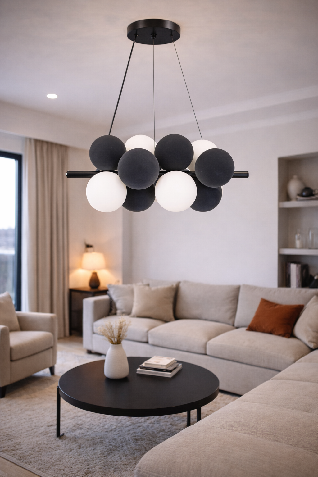 Люстра Orbit Sphere со стеклянными плафонами на 4 лампы G9 (2030/4AGR A)