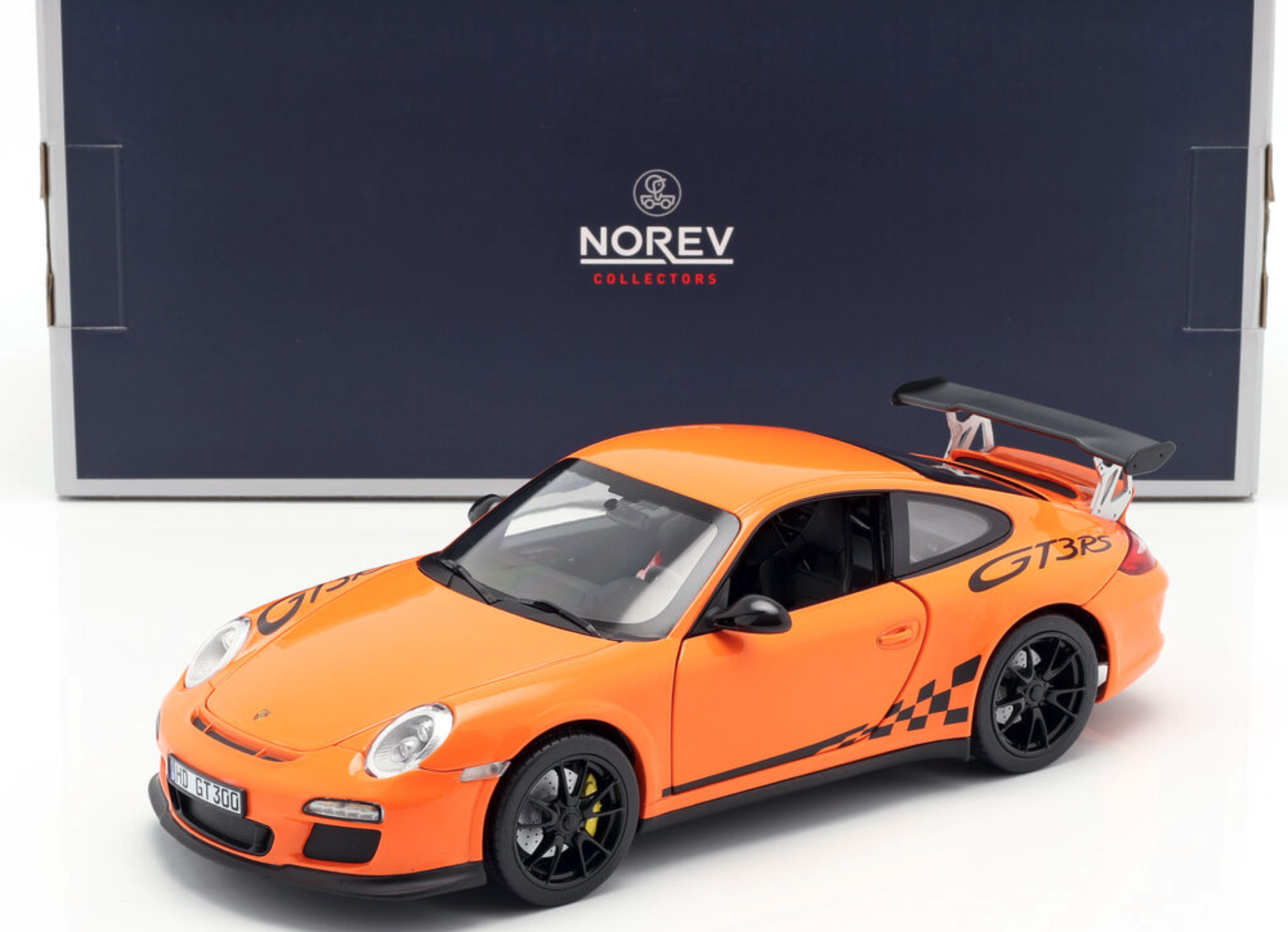 Модель автомобиля Norev 1:18 Porsche 911 997 GT3 RS Orange (187562) - фото 6 Модель автомобиля Norev 1:18 Porsche 911 997 GT3 RS Orange (187562) - фото 6