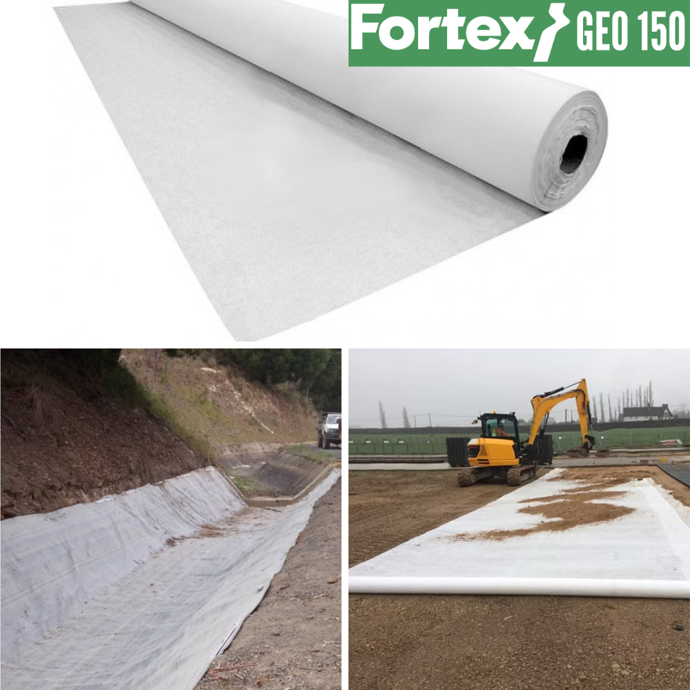 Геотекстиль нетканый Fortex Geo PP 150 г/м2 S13NW 6х100 м 600 м2 (391078) - фото 10 Геотекстиль нетканый Fortex Geo PP 150 г/м2 S13NW 6х100 м 600 м2 (391078) - фото 10