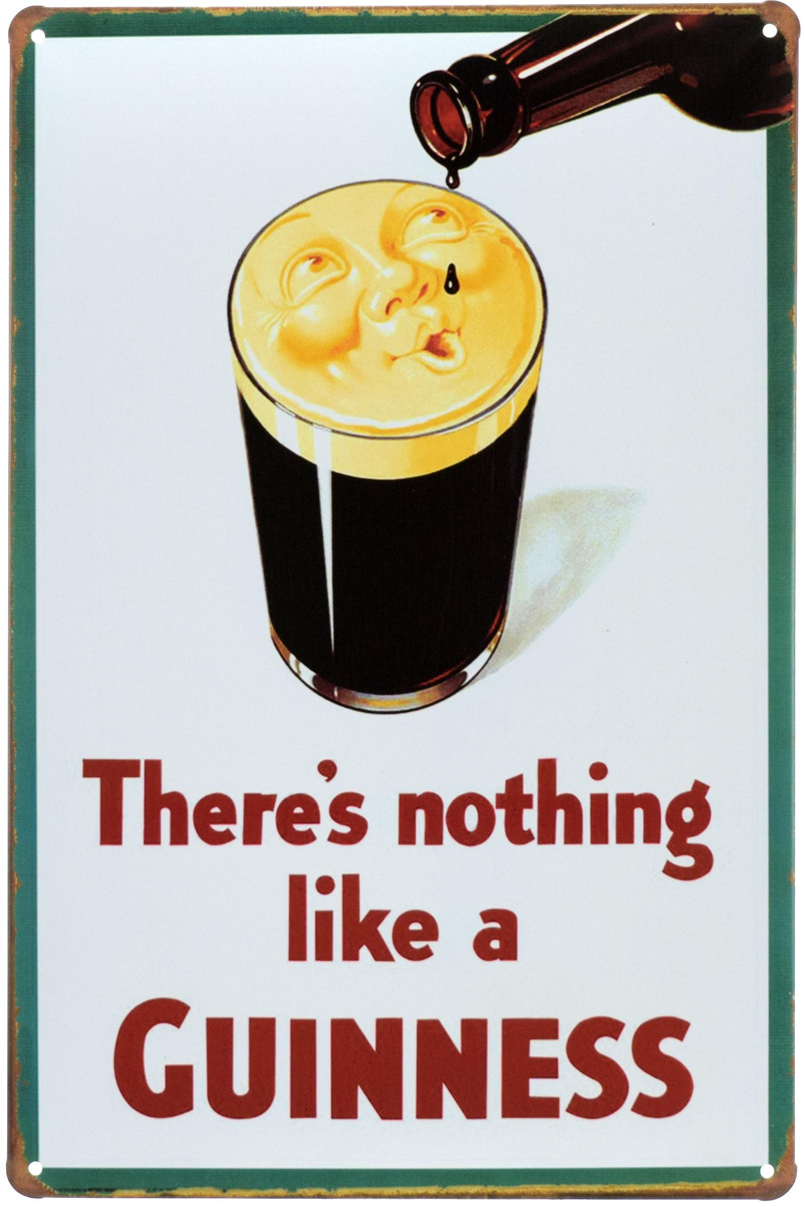 Табличка металлическая Нет Ничего Похожего На Гиннесс/There’s Nothing Like A Guinness 20x30 см