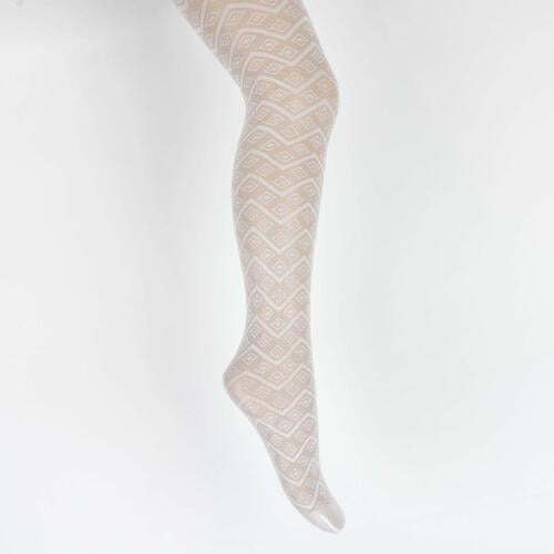 Колготки дитячі капронові Katamino 40 Den зігзаги 122-128 см Білий (32408148)