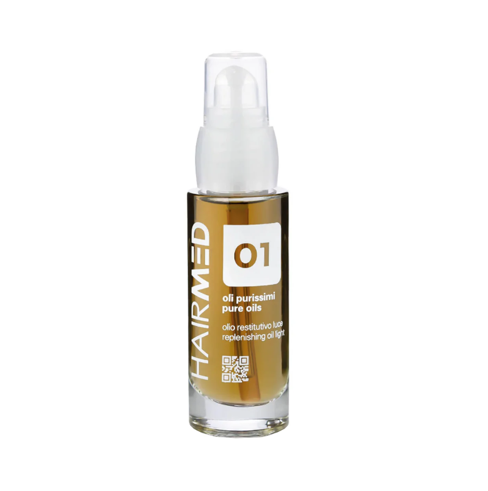 Олія-блиск відновлювальна HAIRMED О1 Pure Oils Replenishing Oil Light 30 мл Олія-блиск відновлювальна HAIRMED О1 Pure Oils Replenishing Oil Light 30 мл