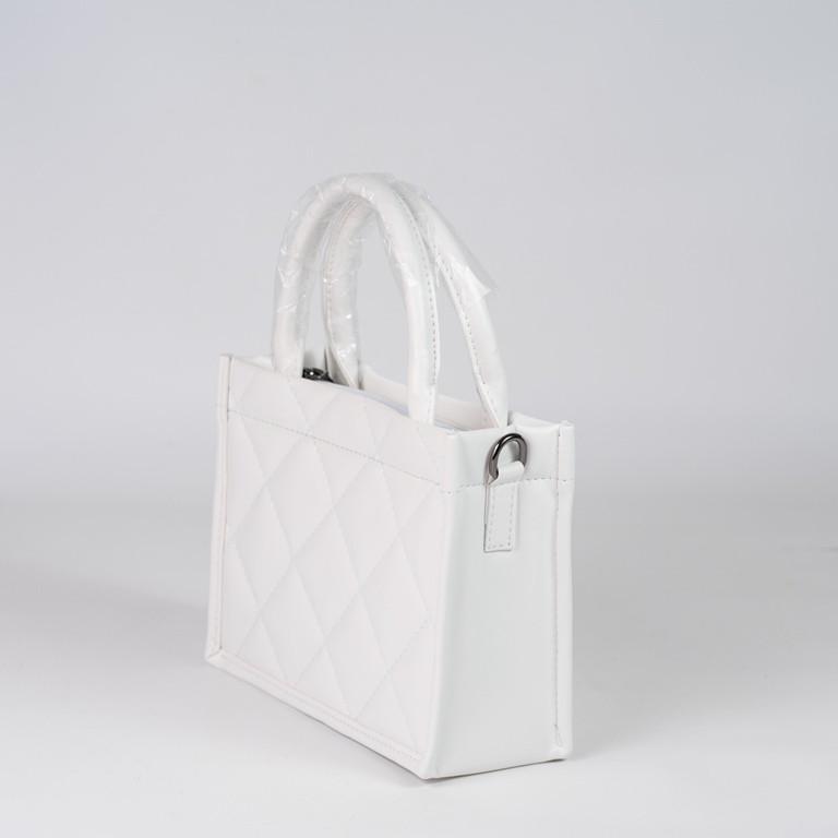Сумка женская XENIA № 03-24 маленькая классическая из гладкой экокожи Белый - фото 2