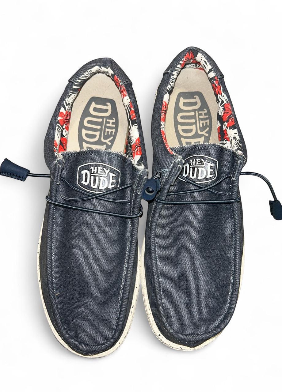 Мокасины мужские Hey Dude Wally Stretch Blue 110382600 р. 46 30,2 см Синий (2772008634) - фото 4 Мокасины мужские Hey Dude Wally Stretch Blue 110382600 р. 46 30,2 см Синий (2772008634) - фото 4
