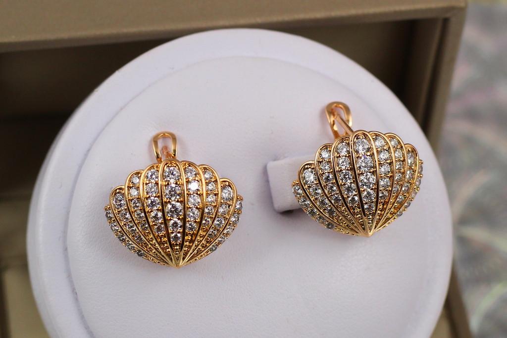 Серьги Xuping Jewelry Ариэль 1,7 см Золотистый (1860571493)