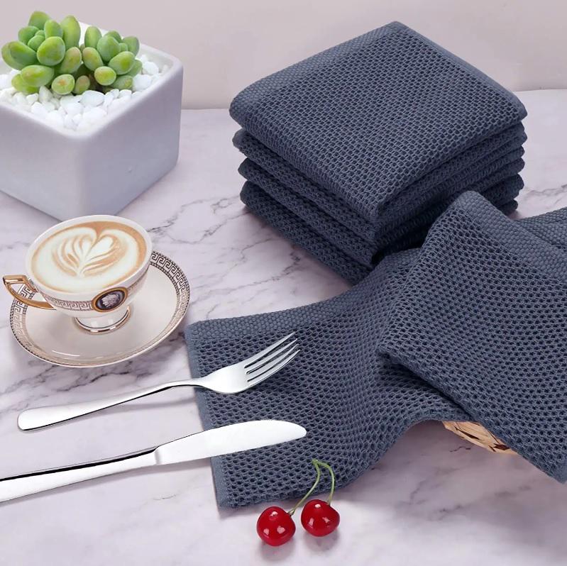 Набор кухонных полотенец Organic Premium 6в1 100% хлопок 34х34 см Серый (НПК0002) - фото 8 Набор кухонных полотенец Organic Premium 6в1 100% хлопок 34х34 см Серый (НПК0002) - фото 8