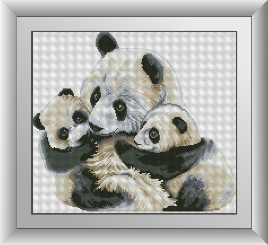 Алмазная мозаика Dream Art Панды 40x45 см (DA.30351)