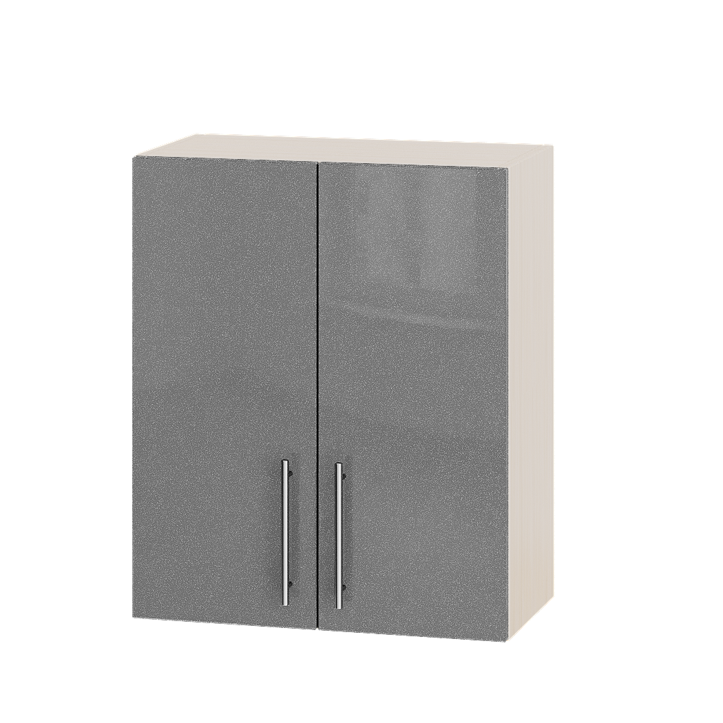 Шафа верхня Еверест Модерн модуль Верх В10-600 60х30х72 см Сріблястий металік глянець/Дуб Молочний (04898) - фото 1 Шафа верхня Еверест Модерн модуль Верх В10-600 60х30х72 см Сріблястий металік глянець/Дуб Молочний (04898) - фото 1