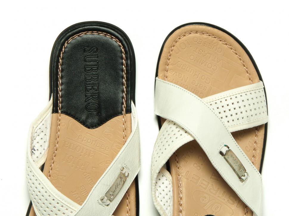 Шльопанці чоловічі Subbero 7132380 натуральна шкіра р. 41 Білий (1828) - фото 4 Шльопанці чоловічі Subbero 7132380 натуральна шкіра р. 41 Білий (1828) - фото 4