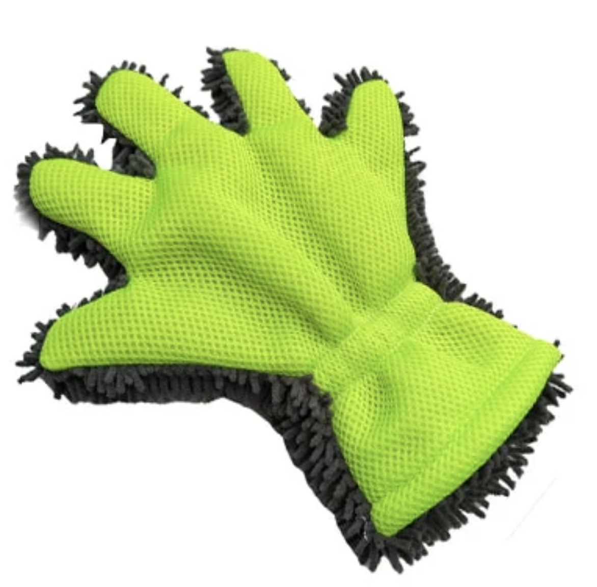 Рукавичка двостороння для миття автомобіля для кузова 30х25 см Зелений