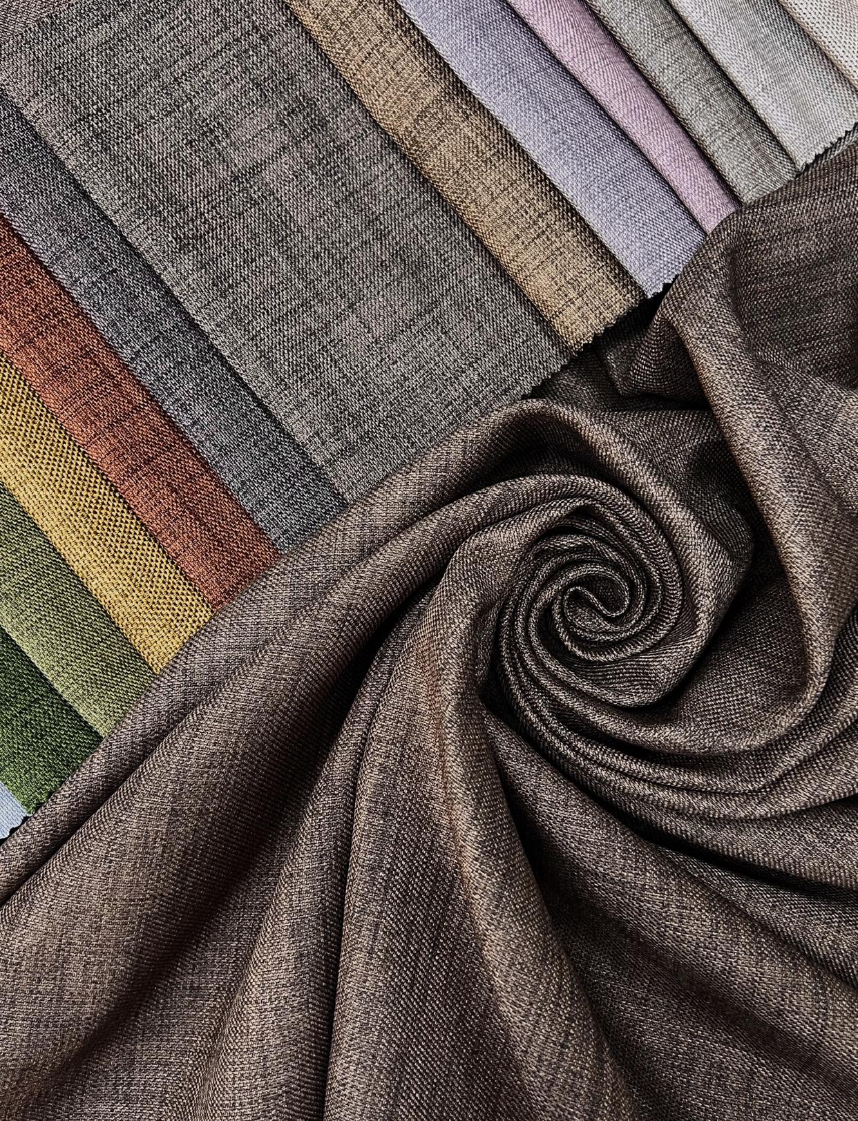 Однотонная ленная штора с подкладкой blackout на тесьме 6 см 200х260 см Коричневый (21309-1457-T47) - фото 8 Однотонная ленная штора с подкладкой blackout на тесьме 6 см 200х260 см Коричневый (21309-1457-T47) - фото 8