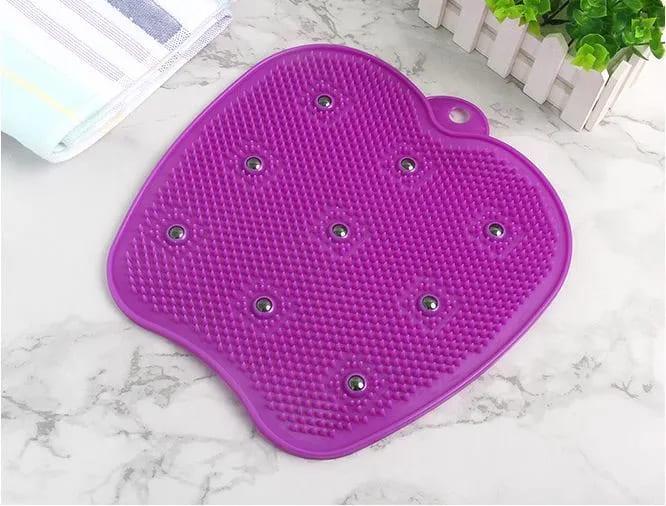 Коврик-скраббер для массажа ног противоскользящий OSPORT силиконовый Фиолетовый (MS 4203) - фото 2 Коврик-скраббер для массажа ног противоскользящий OSPORT силиконовый Фиолетовый (MS 4203) - фото 2