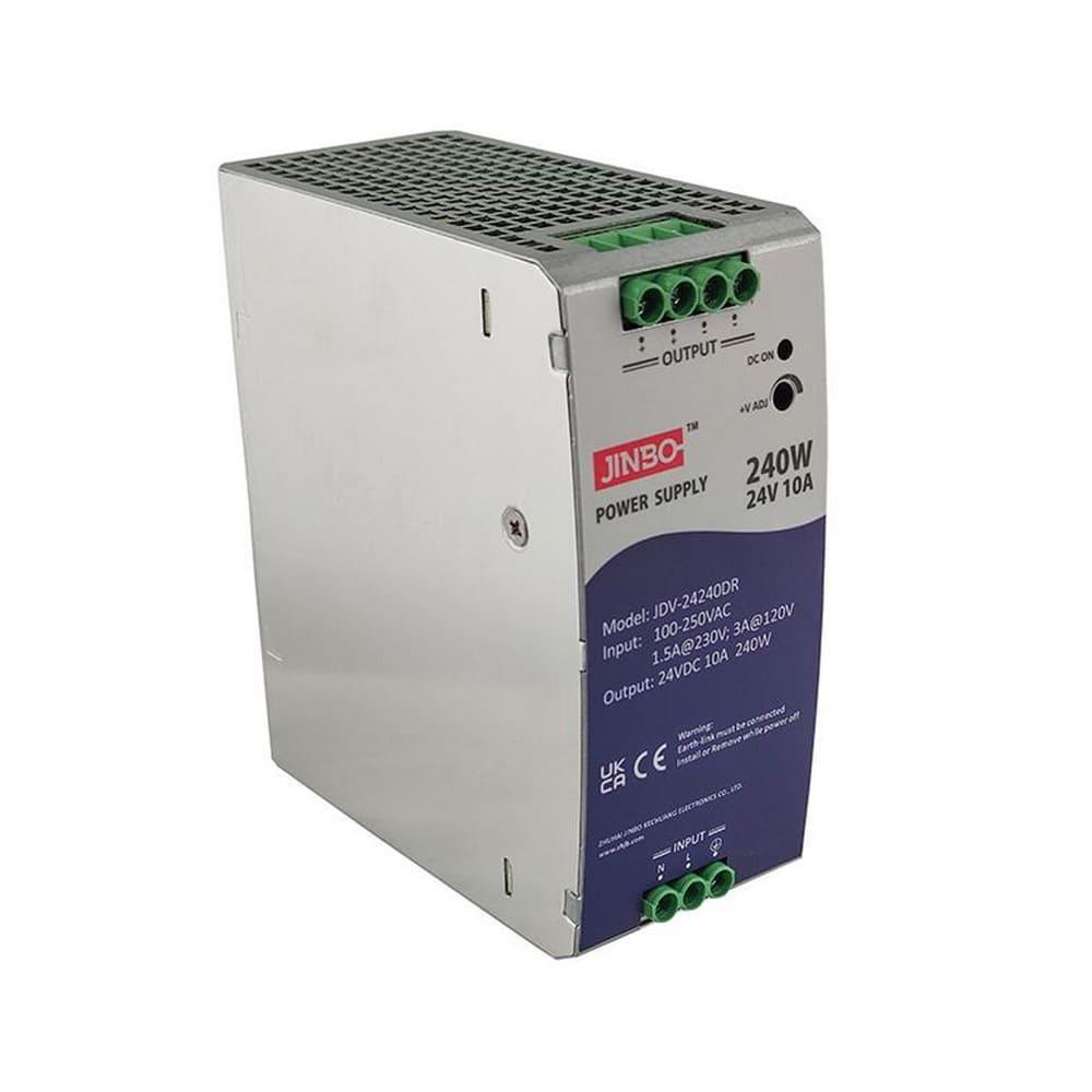 Блок живлення на DIN-рейку JINBO 240 Вт 220V AC/24V DC IP20 (JDV-24240DR) Блок живлення на DIN-рейку JINBO 240 Вт 220V AC/24V DC IP20 (JDV-24240DR)