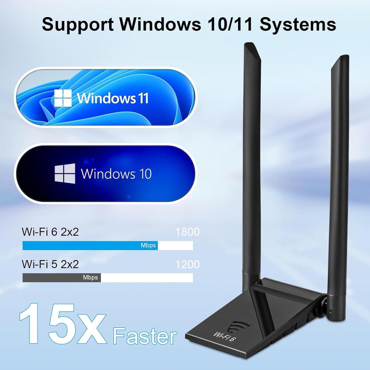 Адаптер USB WiFi USB WiFi для ПК AX1800 - фото 7 Адаптер USB WiFi USB WiFi для ПК AX1800 - фото 7