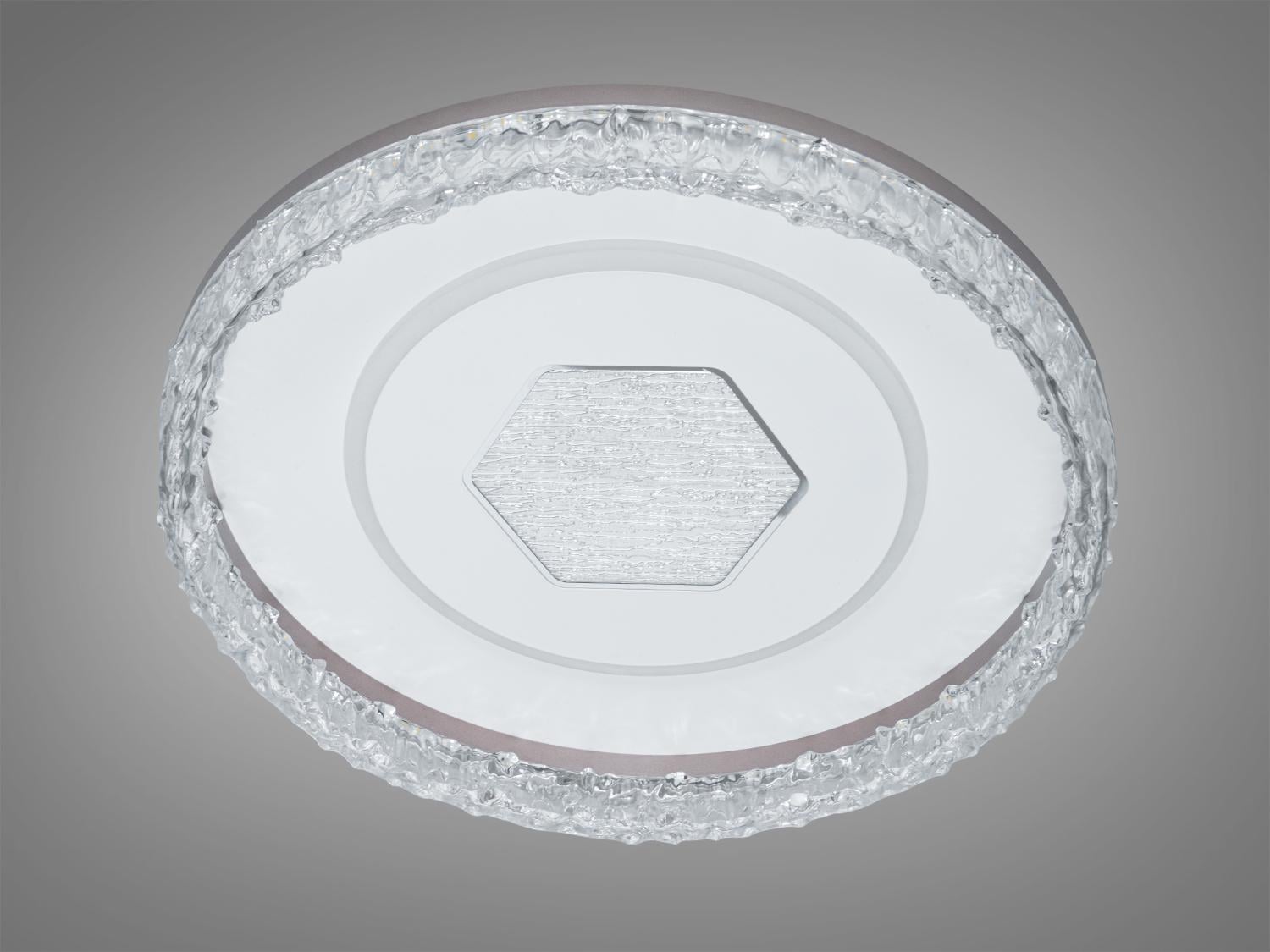 Люстра потолочная LED Diasha шестиугольник 85 Вт Белый (WG5157/A WH)