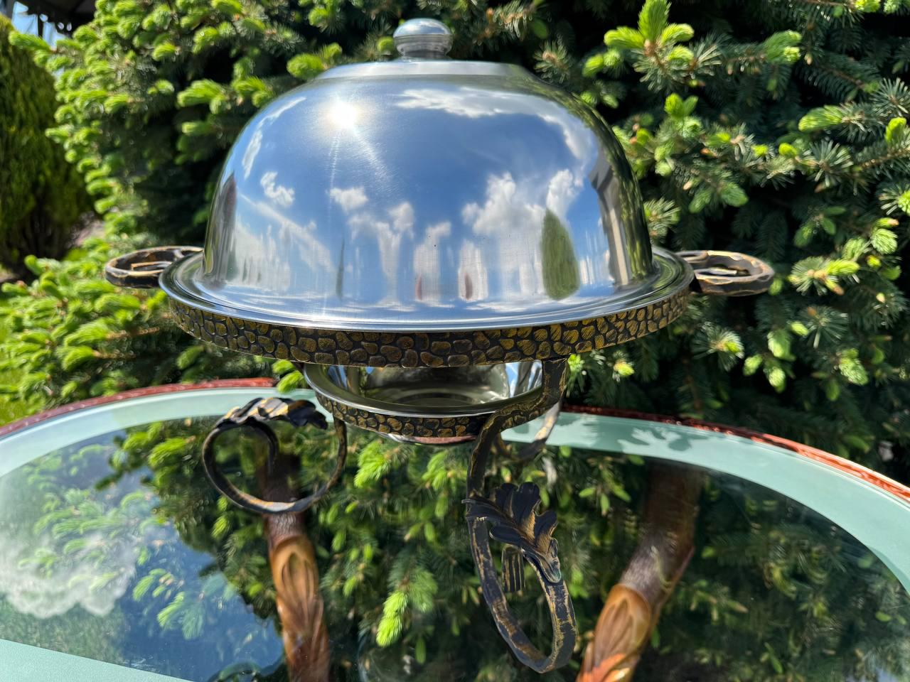 Садж блюдо для подачі шашлику з підігрівом 36 см - фото 4 Садж блюдо для подачі шашлику з підігрівом 36 см - фото 4