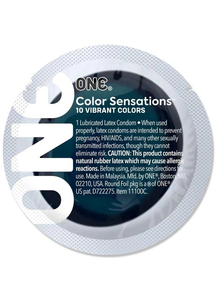 Презервативы One Color Sensation 3 шт. Черный