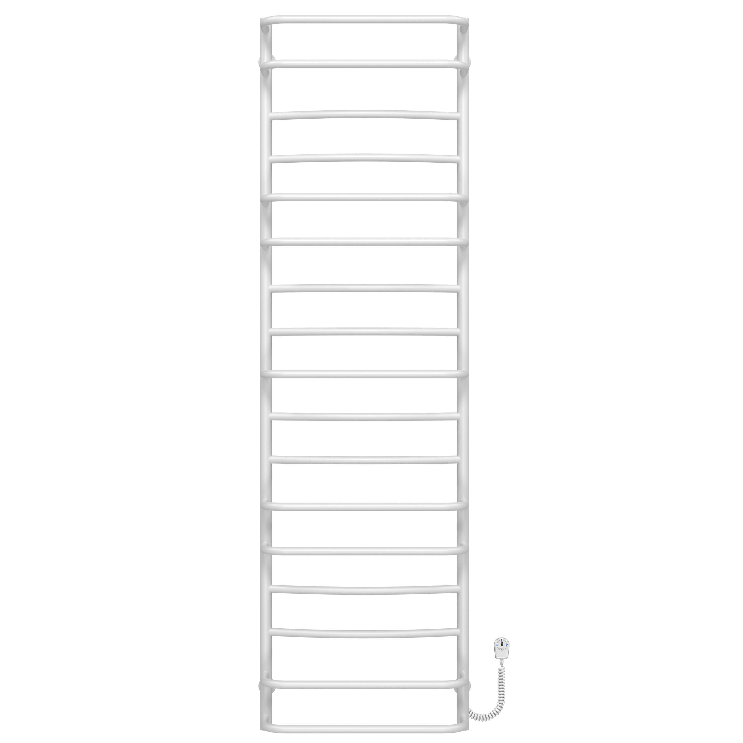 Полотенцесушитель электрический Deffi Аквамикс П17 EF16 правое подключение нержавеющая сталь 500х1800 мм Белый (C.AM.180.50.17.EWR5)