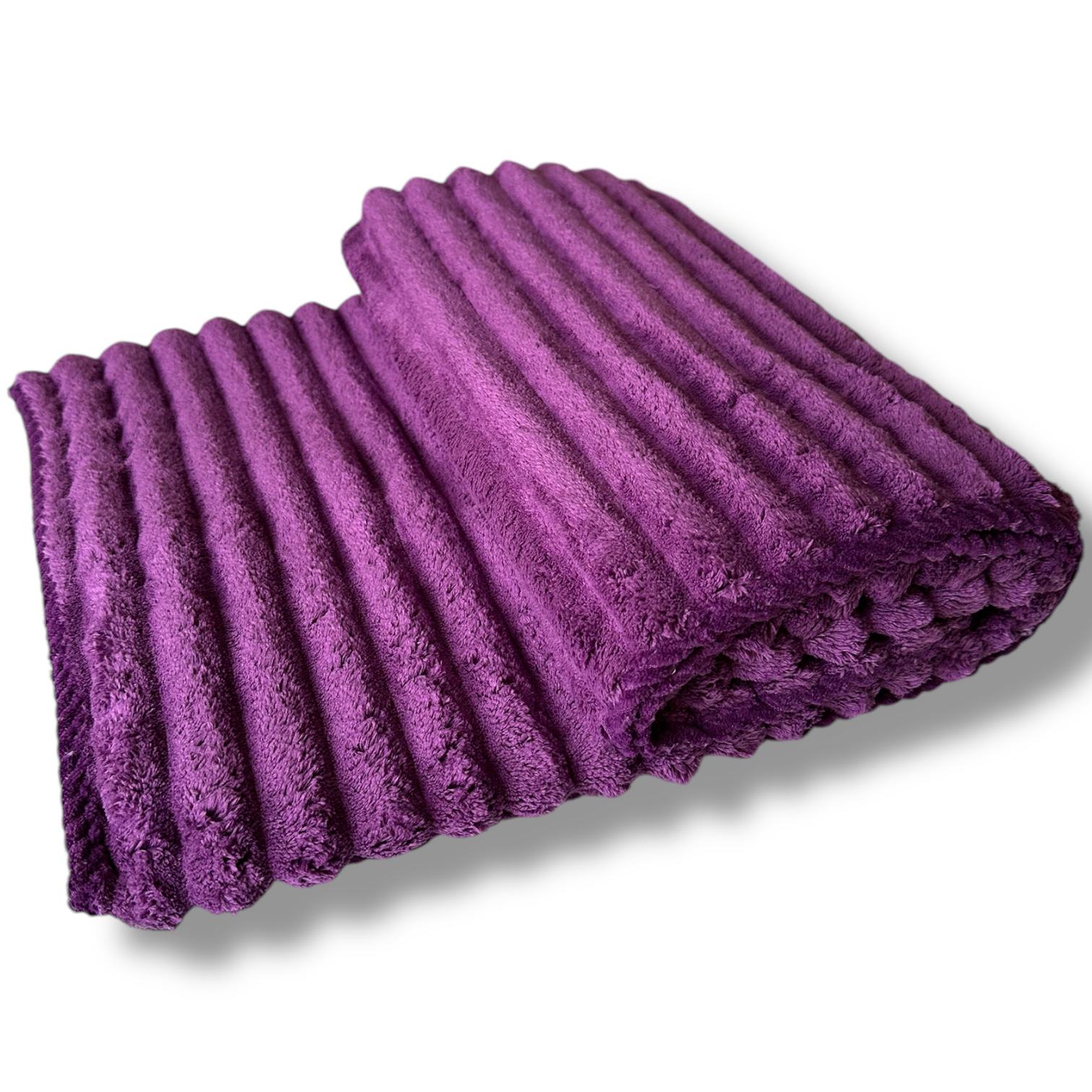 Рушник мікрофібра Malloory Home 80x160 см Темно-фіолетовий (6693-3)