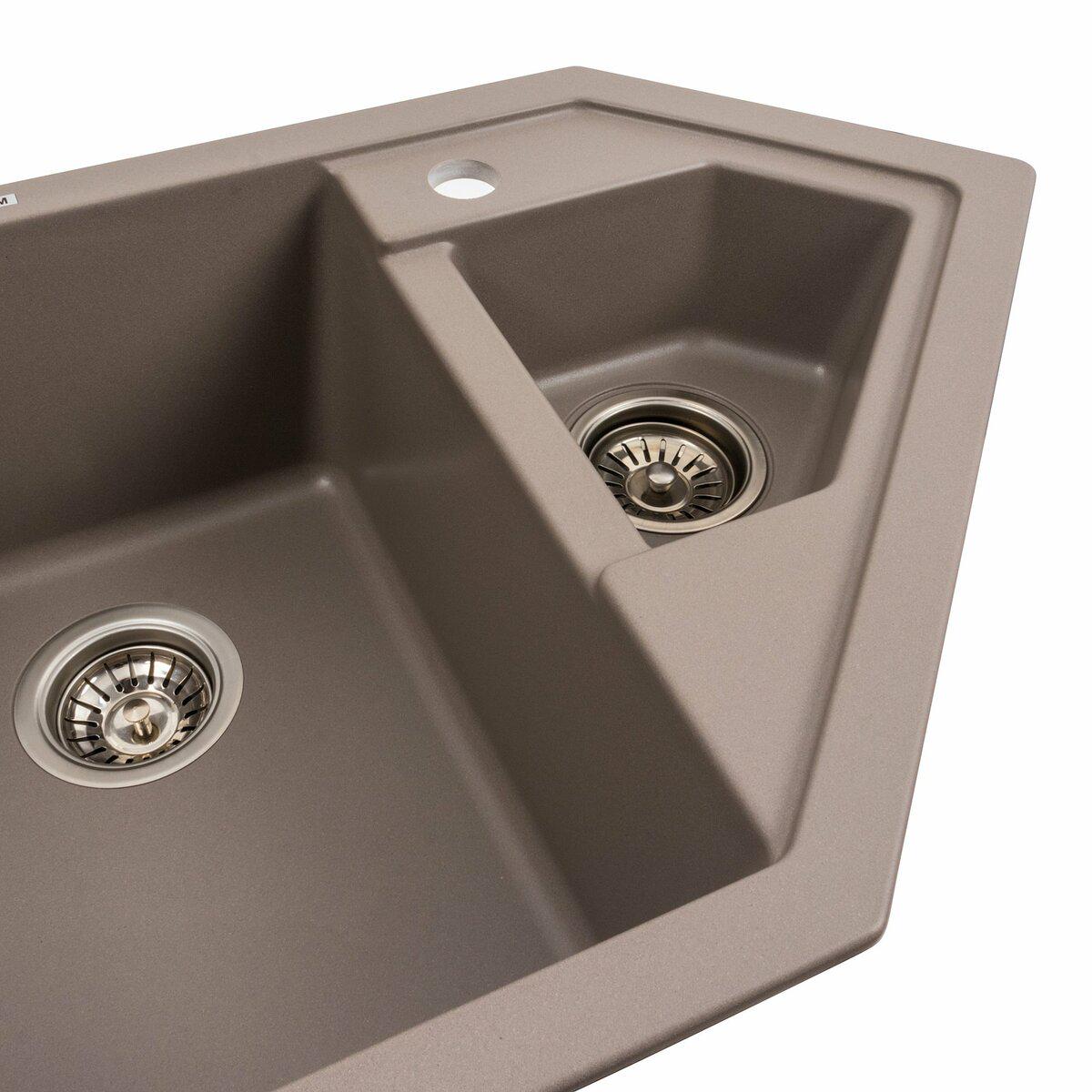 Мойка для кухни гранитная Platinum 9950 PANDORA Дюна матовый (9050-7) - фото 4 Мойка для кухни гранитная Platinum 9950 PANDORA Дюна матовый (9050-7) - фото 4