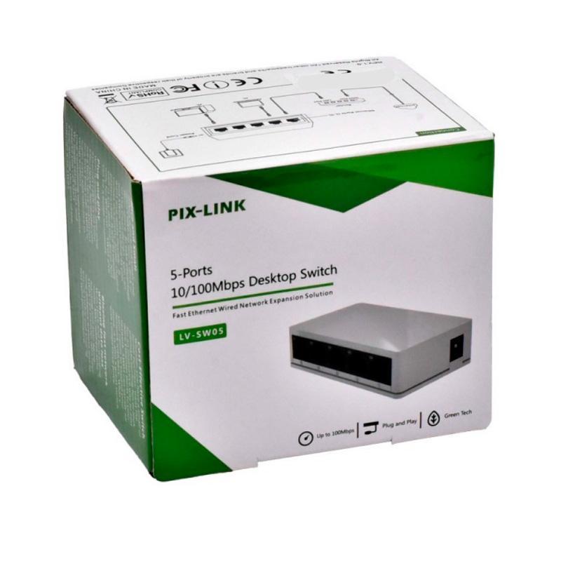 Коммутатор Desktop Switch Pix-Link LV-SW05 5 портов 10/100 Мбит/с Fast Ethernet White (150111) - фото 8